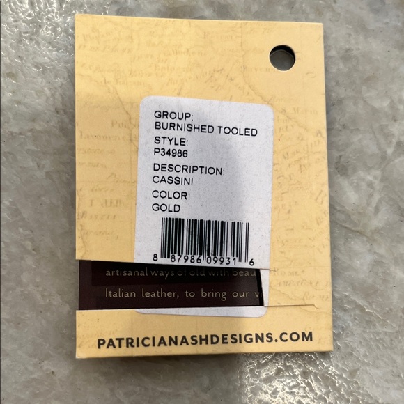 Patricia Nash Brown Embossed Leather Wristlet - Picture 3 of 4